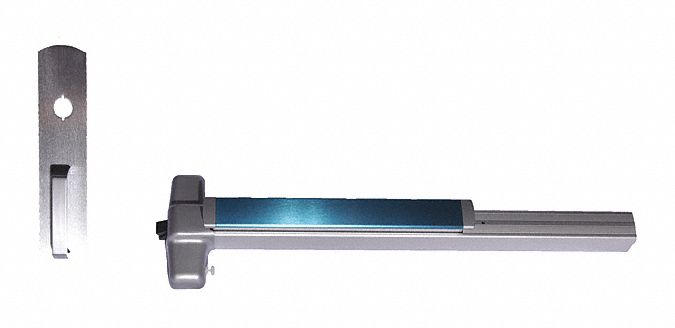 Exit Device: 3 ft Max Door Wd, Chrome