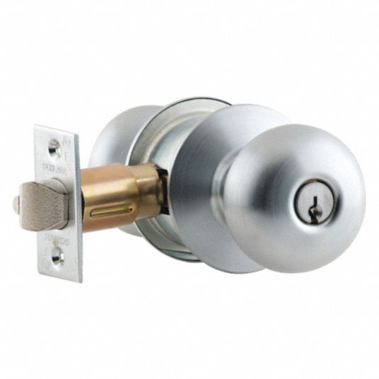 SCHLAGE, 2, Plymouth, Knob Lockset 28XU97A53PD PLY 626 Grainger