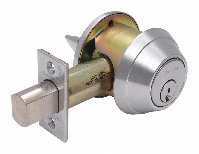 1-Cyl Deadbolt Standard Satin Chrome
