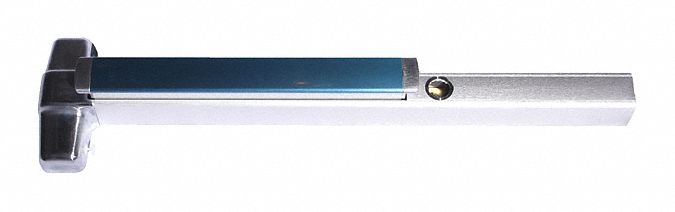 Concealed Vertical Rod: 3 ft Max Door Wd, Chrome