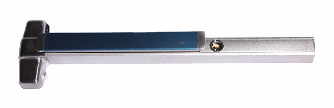 Concealed Vertical Rod: 3 ft Max Door Wd, Stainless Steel