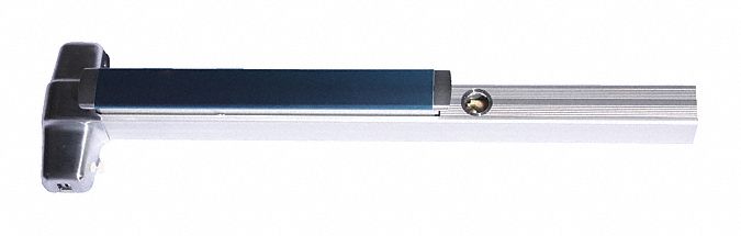 Surface Vertical Rod: 3 ft Max Door Wd, Chrome