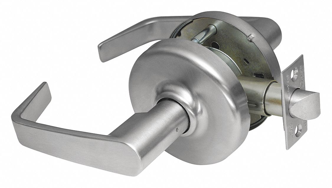 Door Lockset: Passage Lever Locksets/Storeroom Lever Locksets, Chrome, ADA Compliant