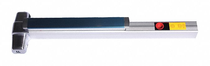 Surface Vertical Rod: 3 ft Max Door Wd, Chrome