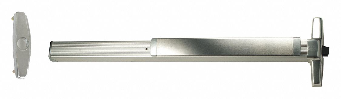 Exit Device: 3 ft Max Door Wd, Aluminum