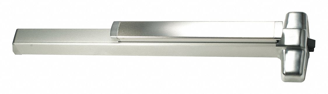 Exit Device: 3 ft Max Door Wd, Stainless Steel