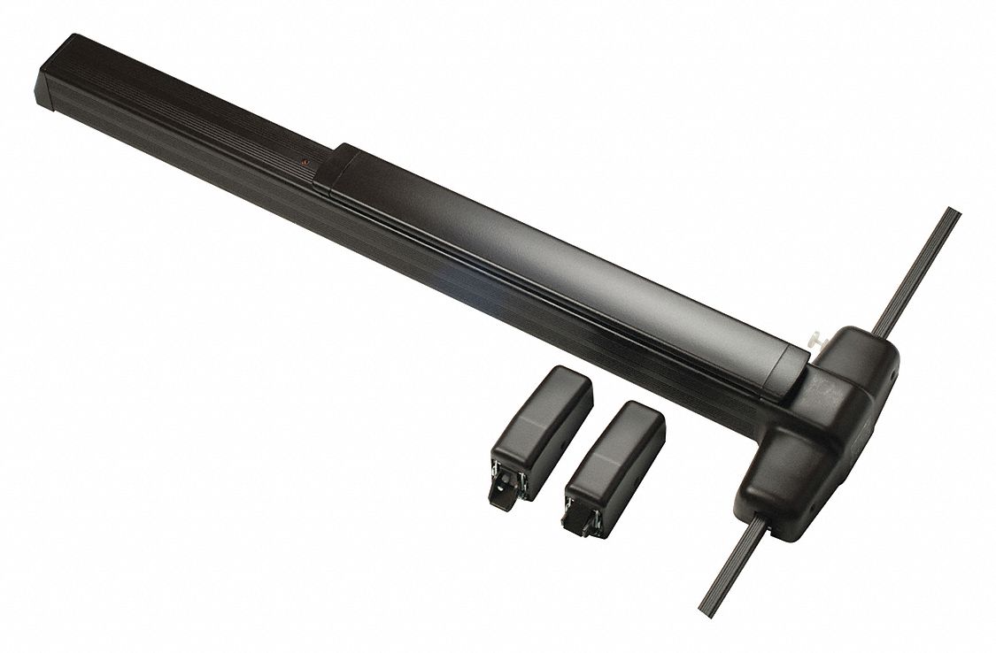 Surface Vertical Rod: 3 ft Max Door Wd, Bronze