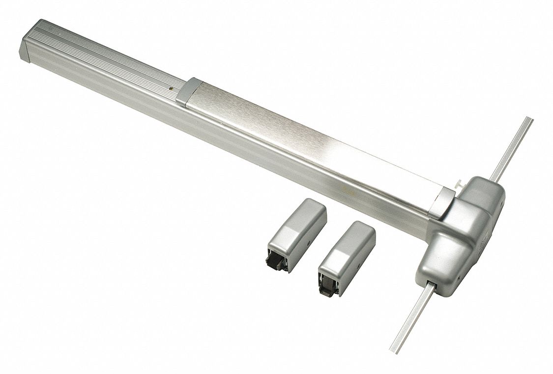 Surface Vertical Rod: 3 ft Max Door Wd, Aluminum