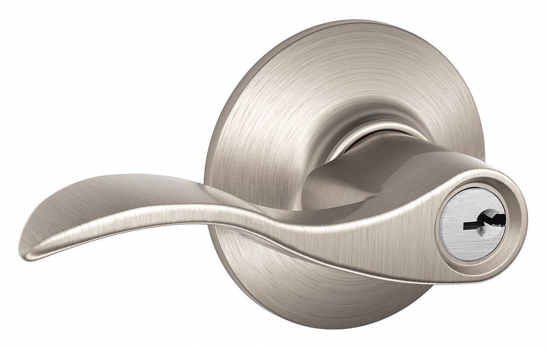 Door Lockset: Office Lever Locksets, Nickel