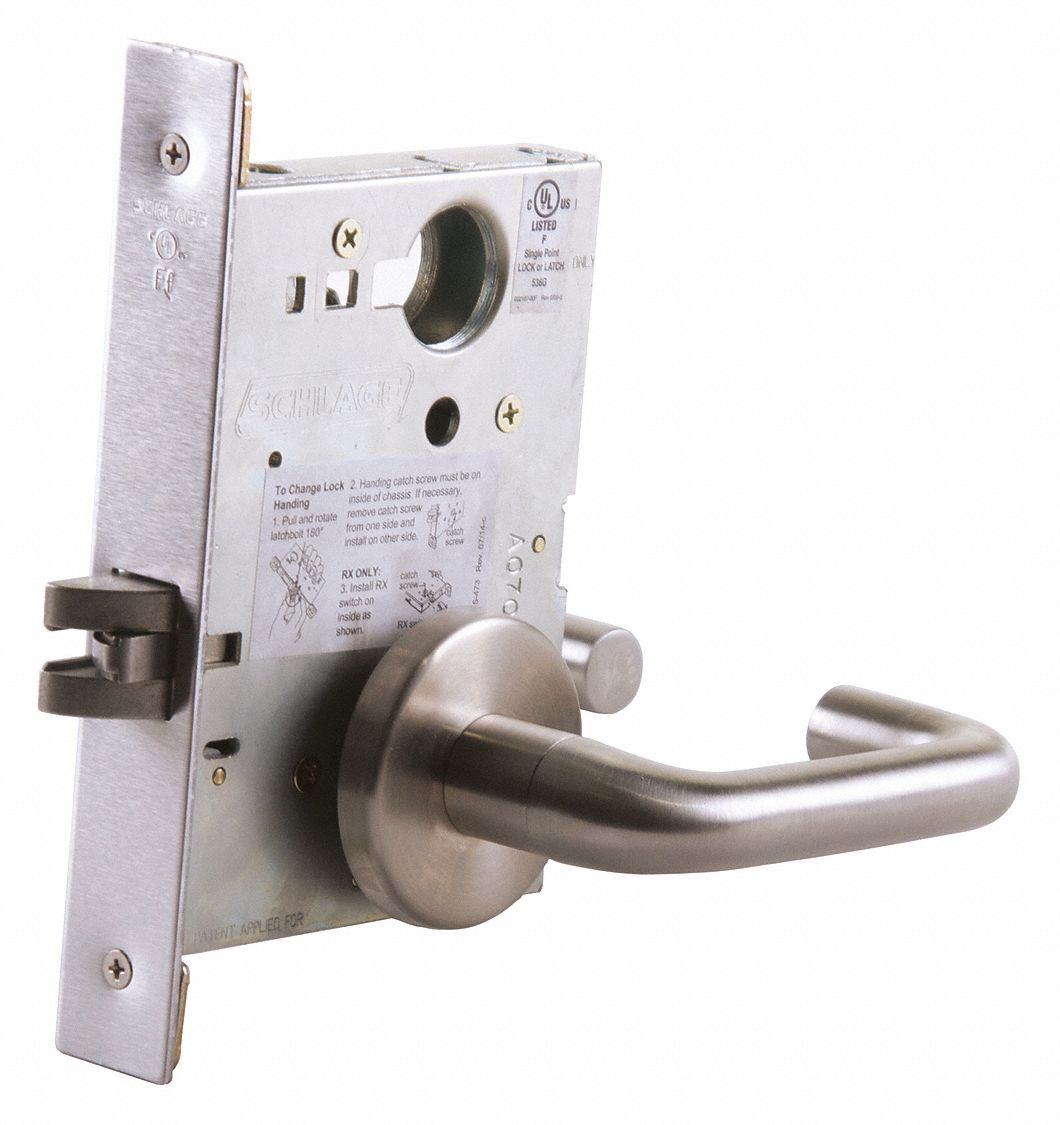 Door Lockset: Passage Lever Locksets, Stainless Steel