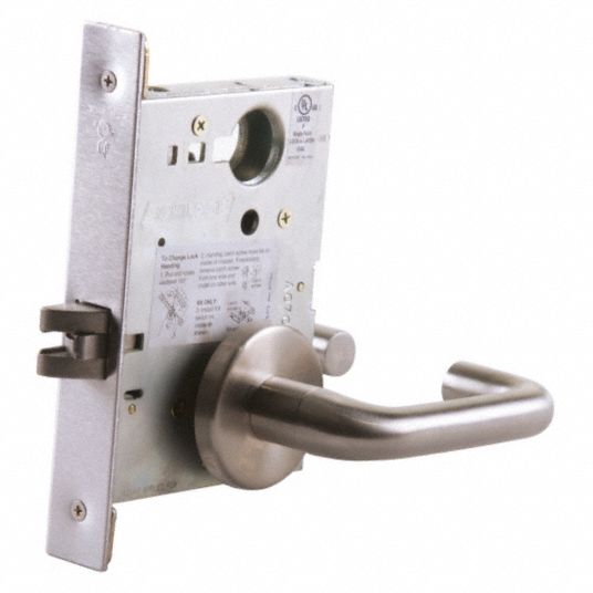 SCHLAGE Schlage Mortise Passage Lockset: Grade Not Graded, Mechanical