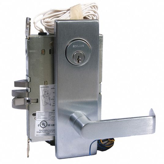 SCHLAGE Mortise Lockset, Electrical/Mechanical, Heavy Duty, Different