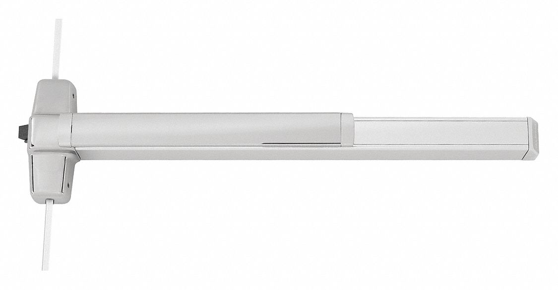 Surface Vertical Rod: 3 ft Max Door Wd, Chrome