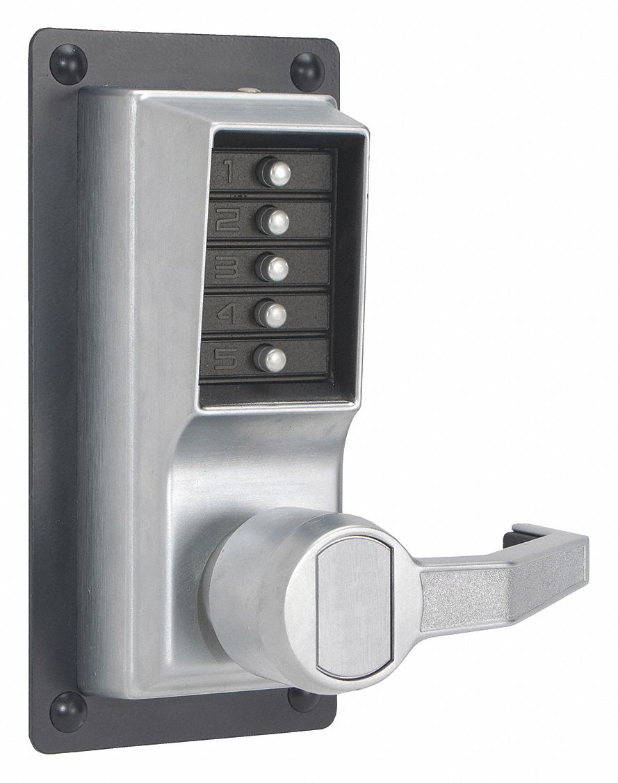 SIMPLEX LRP101026D41 Push Button Exit Trim,Satin Chrome,Right 31NG83