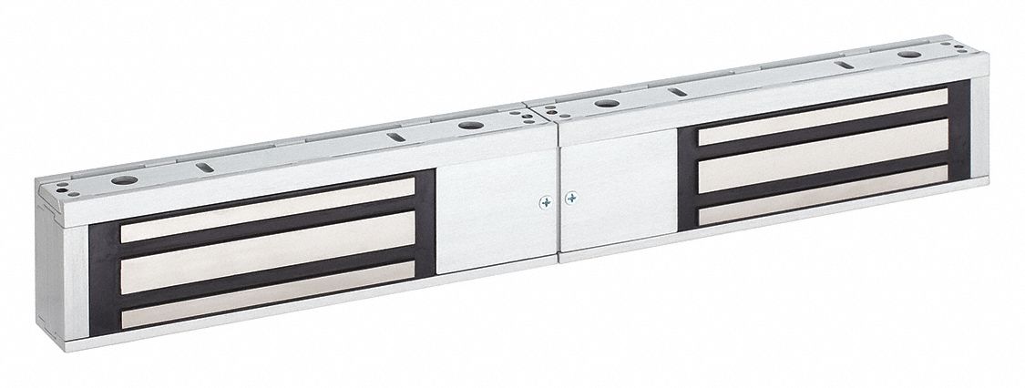 Electromagnetic Lock: 20 9/16 in Lg, 1 3/4 in Wd, 3 in Ht