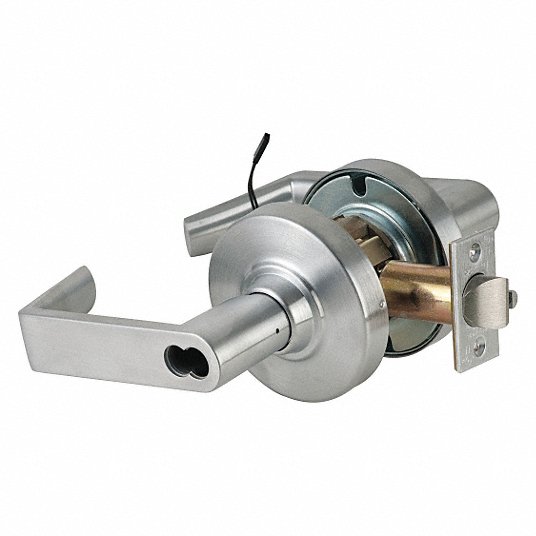 Electronic Lock: 1, ND Rhodes, Satin Chrome, ANSI A156.2, Electrical
