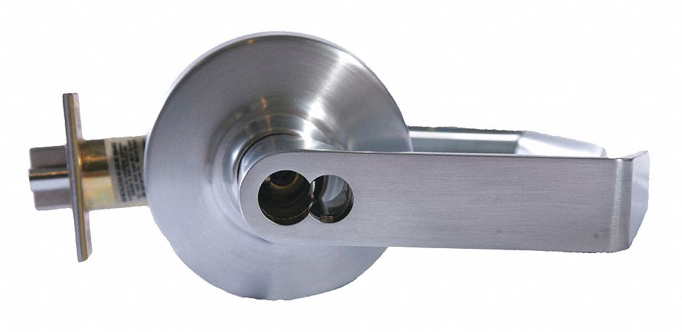 Door Lockset: Classroom Security Lever Locksets, Chrome, ADA Compliant