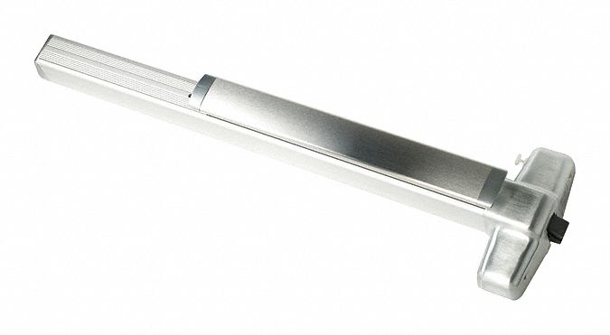 Surface Vertical Rod: 3 ft Max Door Wd, Chrome