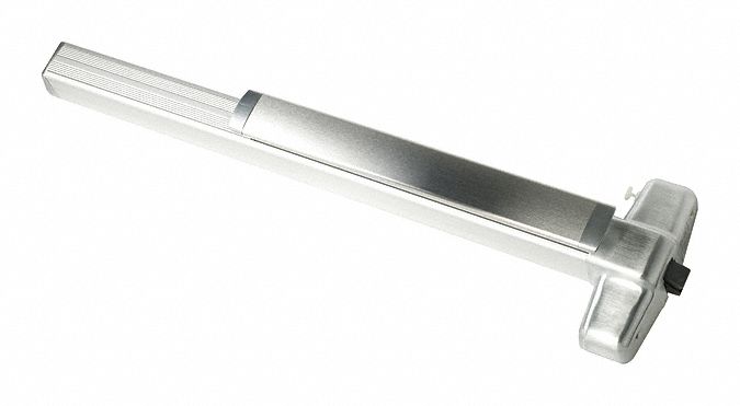 Surface Vertical Rod: 4 ft Max Door Wd, Chrome