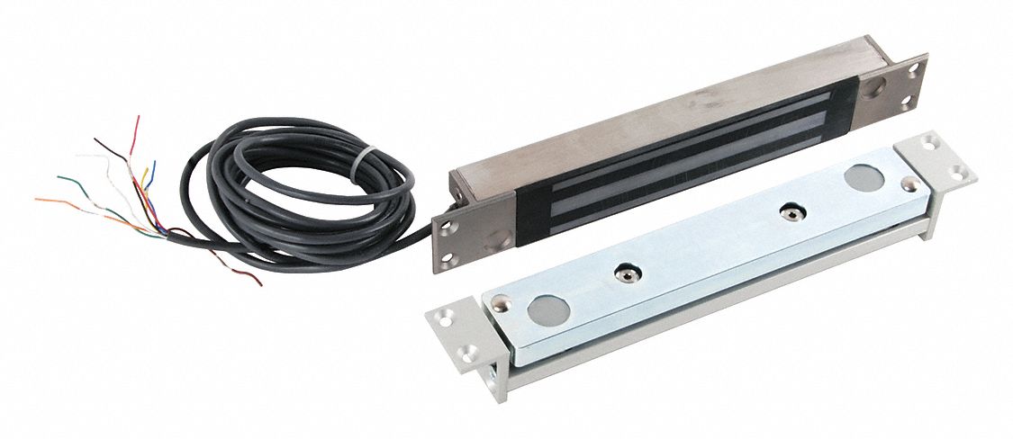 Shear Aligning Magnalock, Steel, 12/24VDC