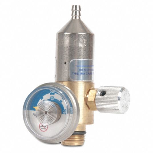 INDUSTRIAL SCIENTIFIC Gas Regulator, Flow Rate 0.5Lpm 28YL2318103374