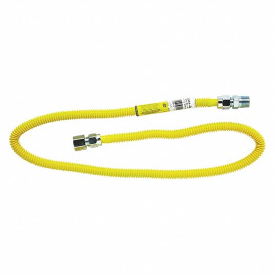 BRASSCRAFT Gas Connector,4 ft., Dryer 28YP2901Y44801 Grainger