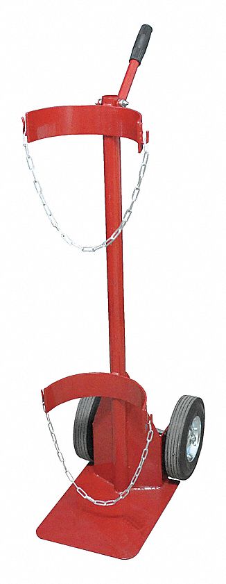 Cylinder Trolley,Hard Rubber Wheels