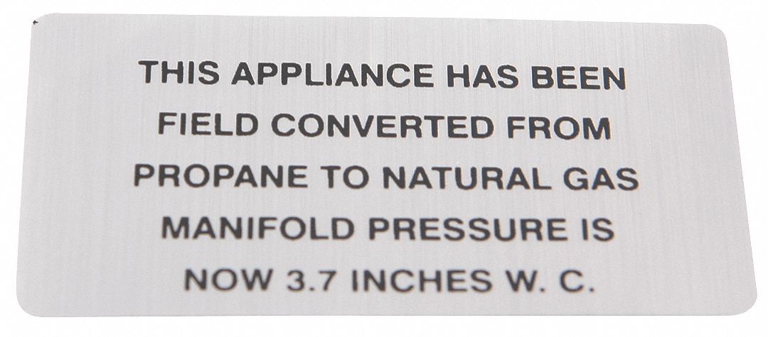 Plate,Propane To Natural Gas: Fits Vulcan Hart Brand