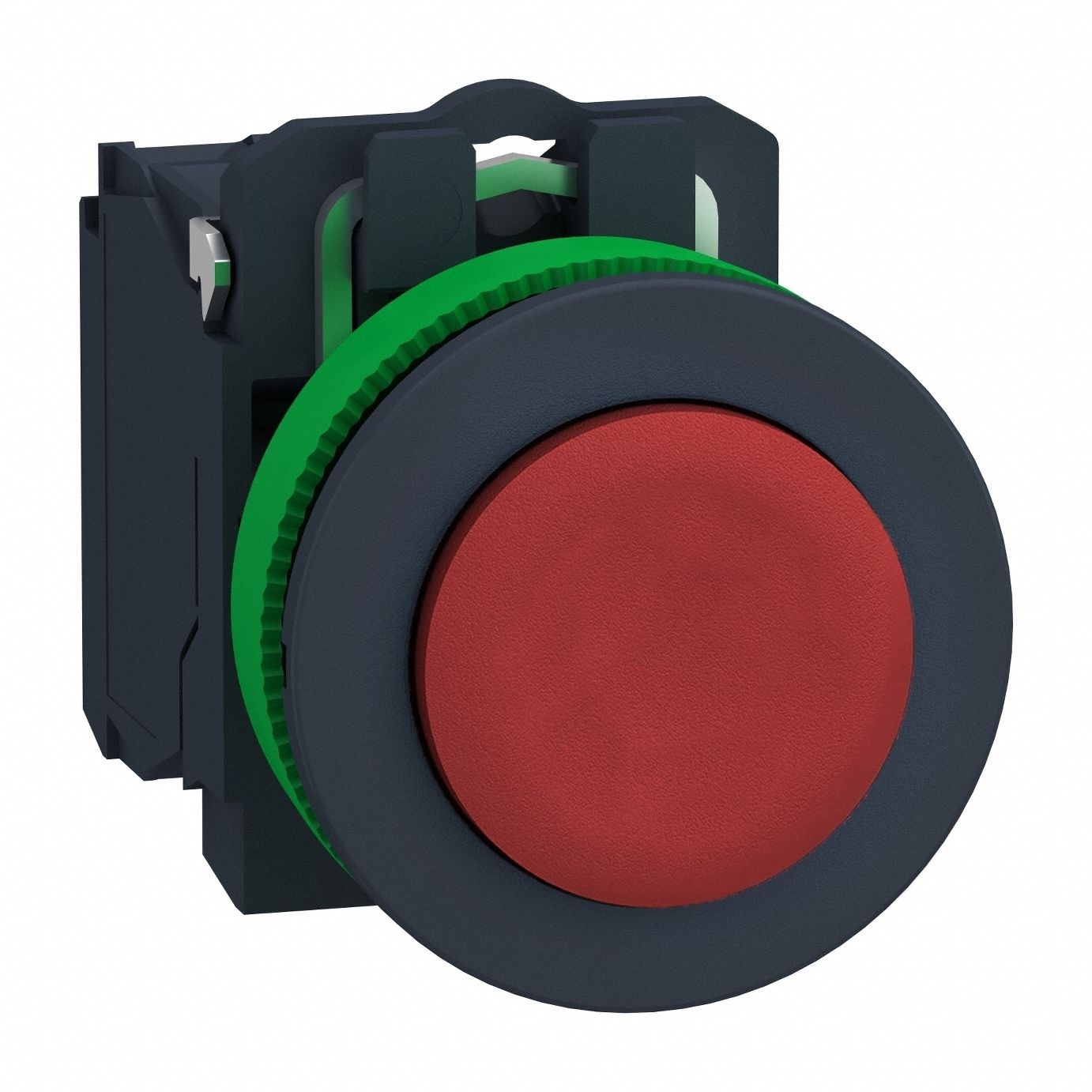 FlushPushButtonOperator, NonIllum, Red, 1NC