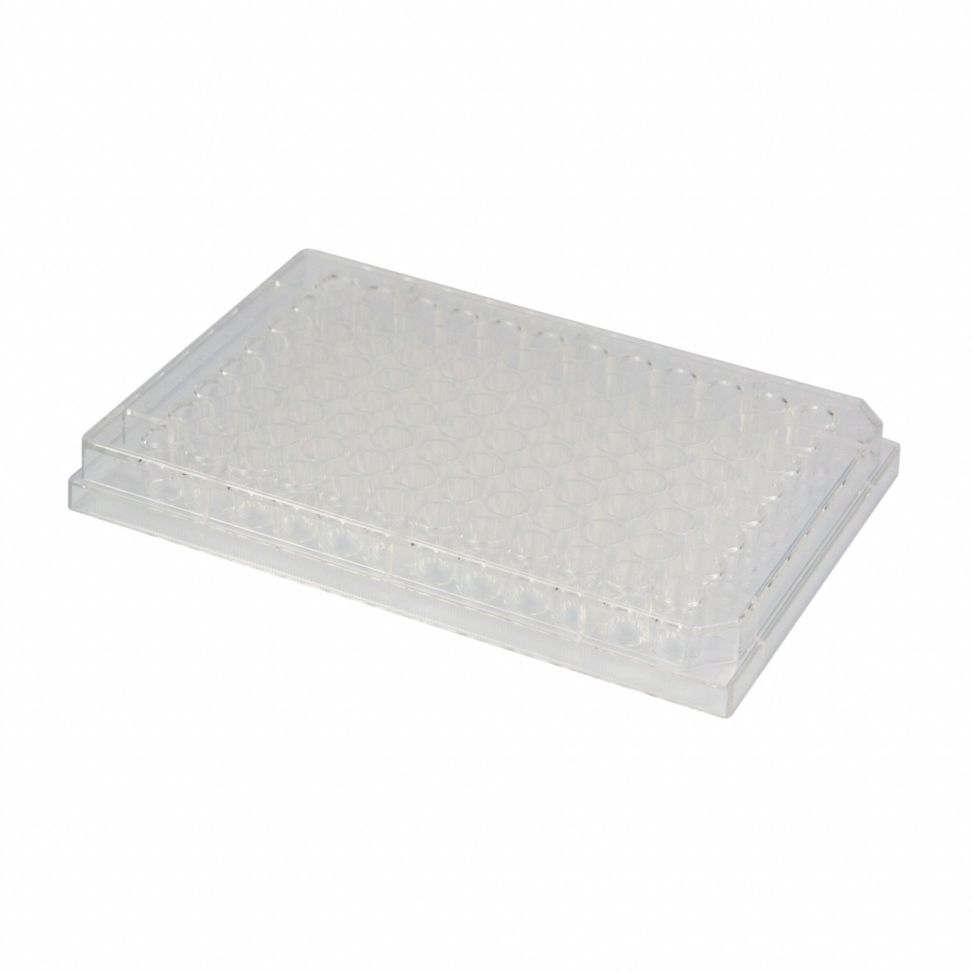 CAPLUGS 96-Well Open Microplates: Non-Sterile, 96 Wells, 85 mm Dia, 30.2 sq mm Culture Area per Well (MPN 2908121010E1). Key specifications — Brand: CAPLUGS; Body Color: Natural; RNase/DNase Free: No; Material: Polystyrene.