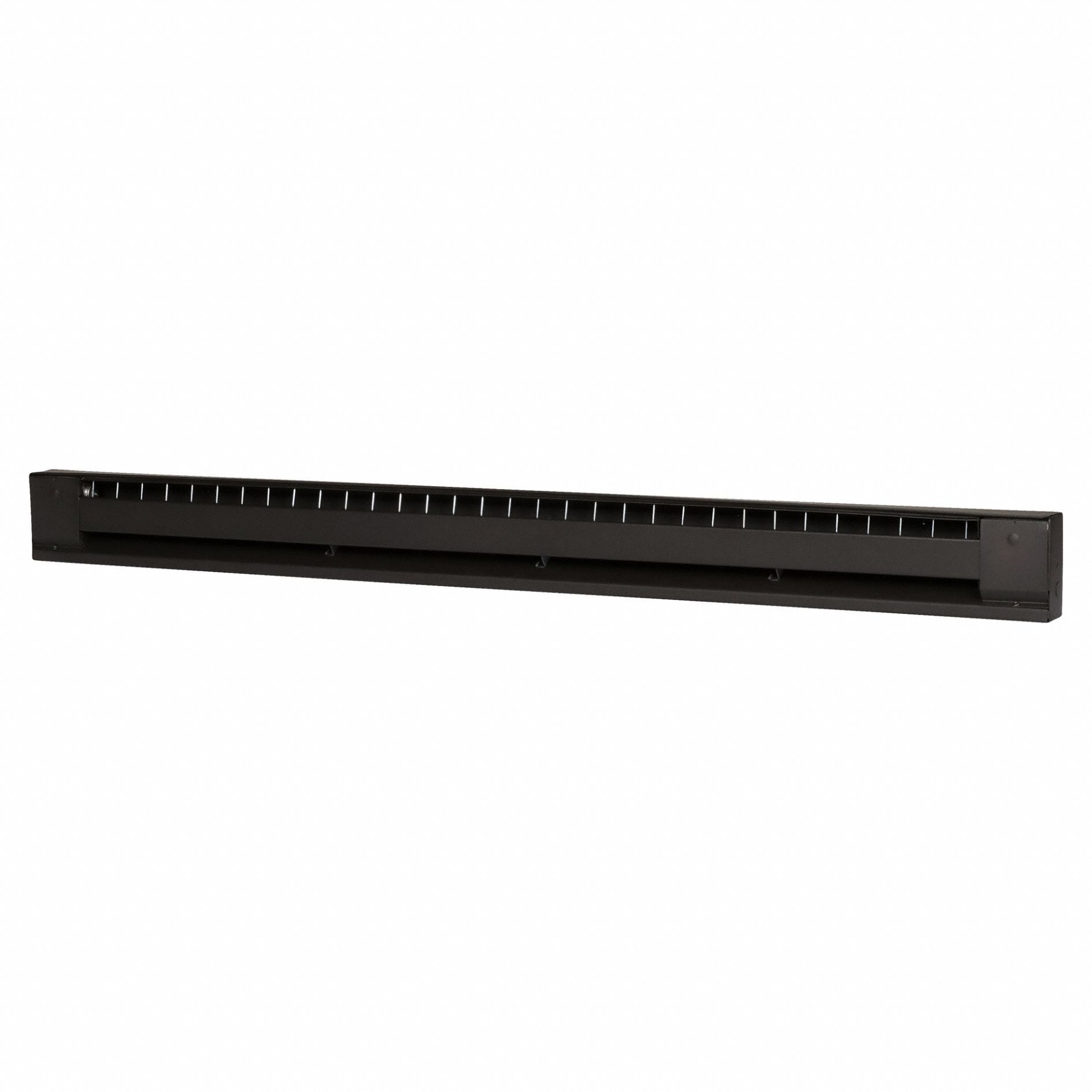 Electric Baseboard Heater: Commercial Grade, 1, 250 W, Brown, Conventional Housing