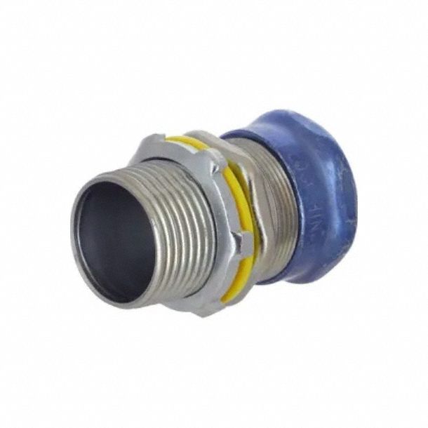 Metallic Conduit Fittings: Steel, 1 in Trade Size, 2 13/32 in Overall Lg, Non-Insulated