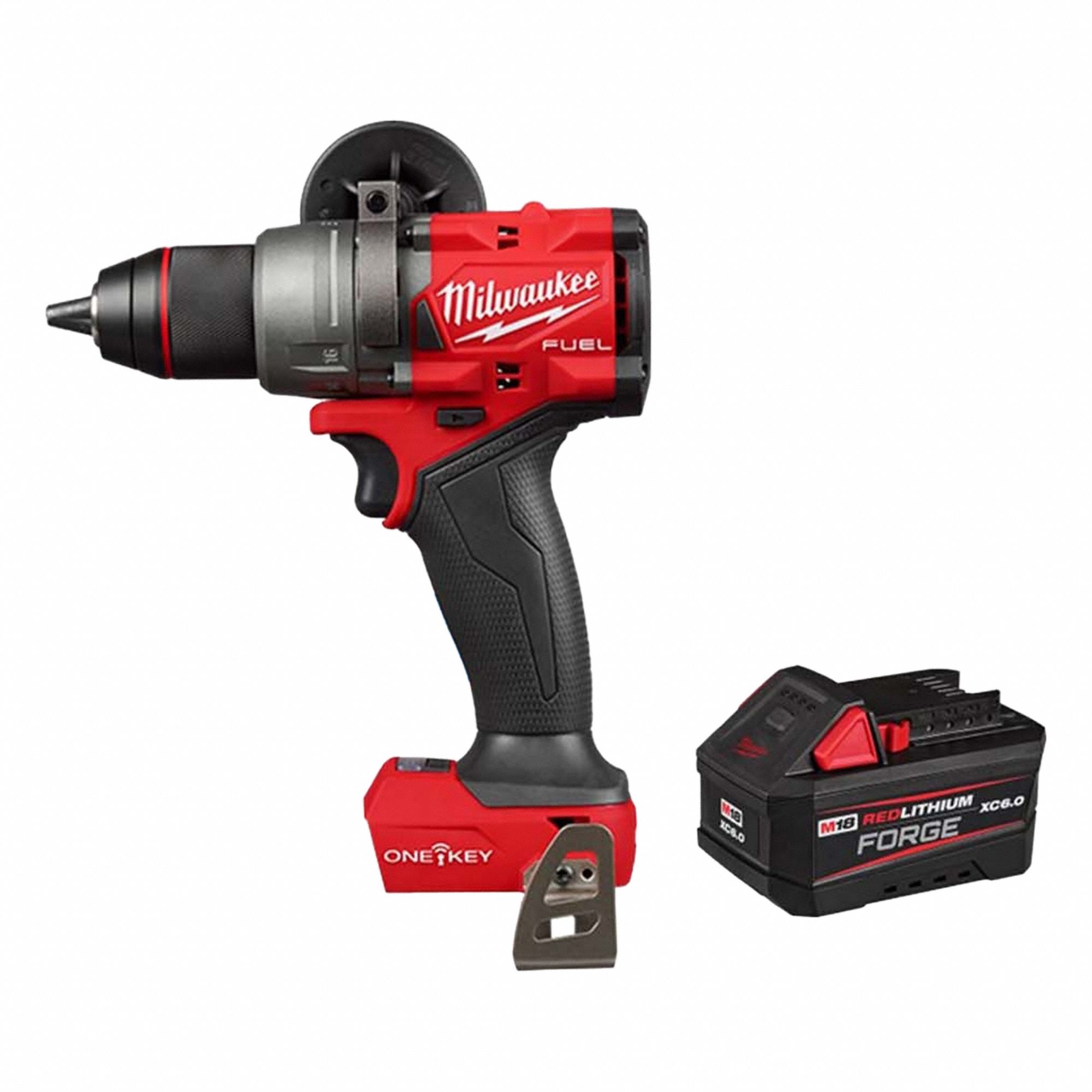 Drill/Driver Kit: M18 FUEL™, Compact, 1/2 in Chuck, 2, 100 RPM Max., Brushless, 6.0 Ah