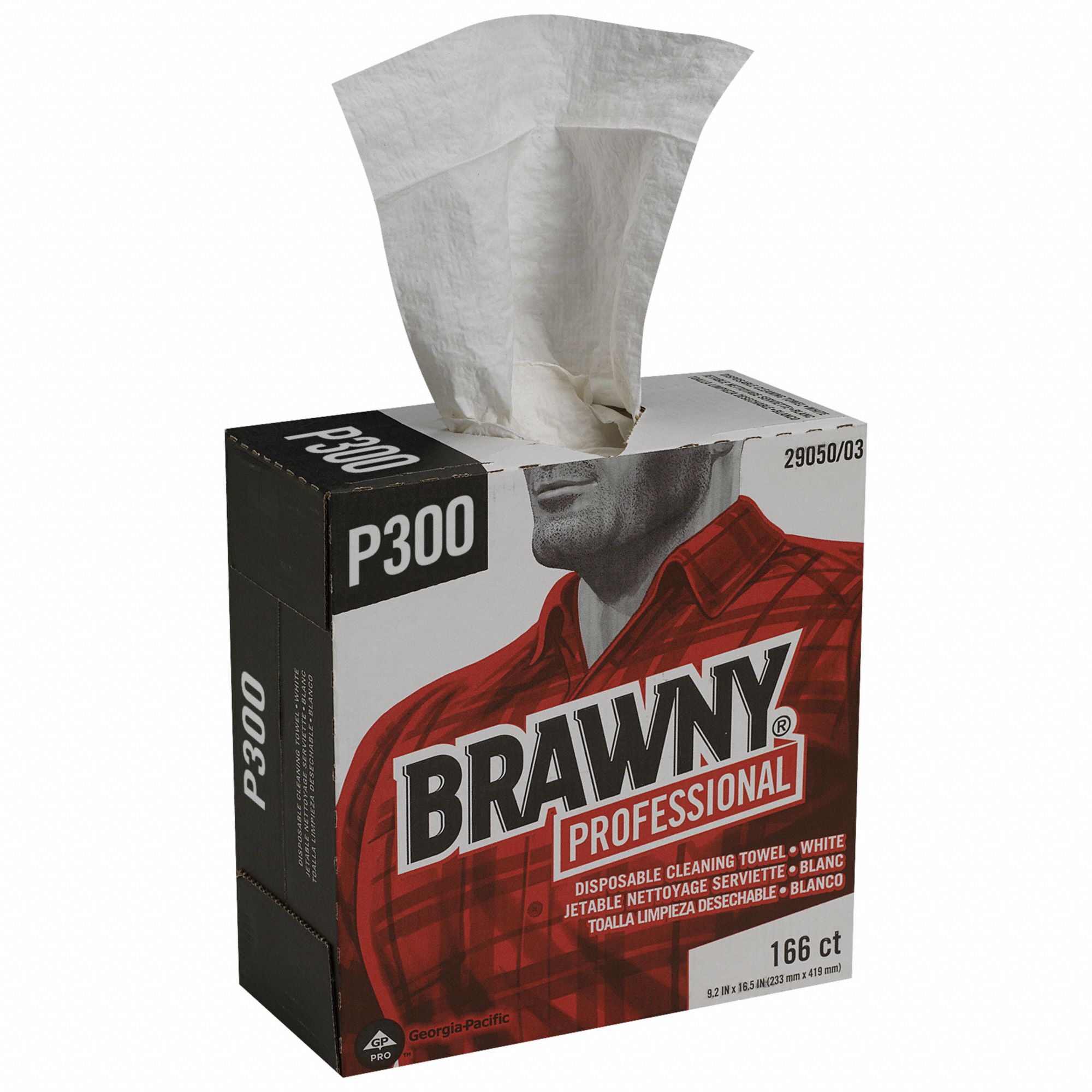 Dry Wipe: Dispenser Box, Heavy Absorbency, Good Wet Strength, White, Heavy, 5 PK