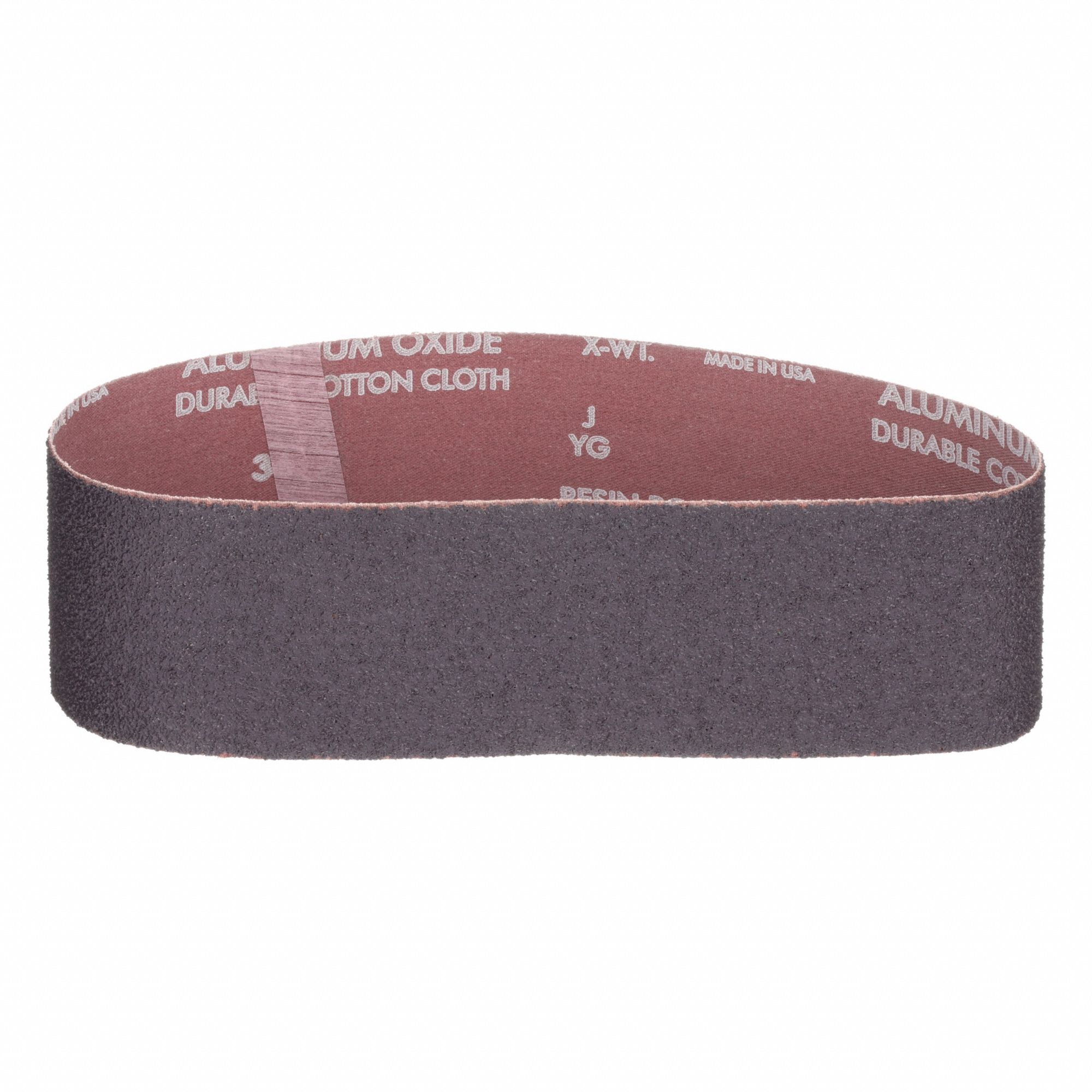 Sanding Belt: 3 in W x 24 in L, Aluminum Oxide, 36 Grit, X Wt Cotton Backing, 5 PK