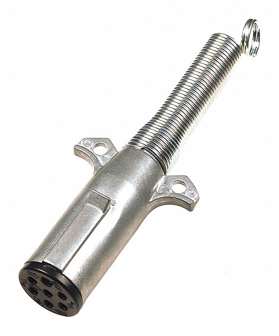 TRAILER PLUG, DIECAST ZINC HOUSING FINISH