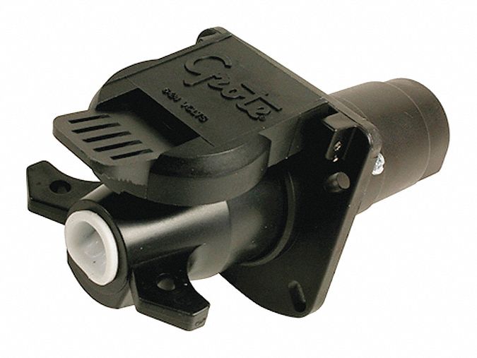 RV PLUG AND SOCKET KIT, TIN-PLATED COPPER TERMINALS, NYLON FINISH
