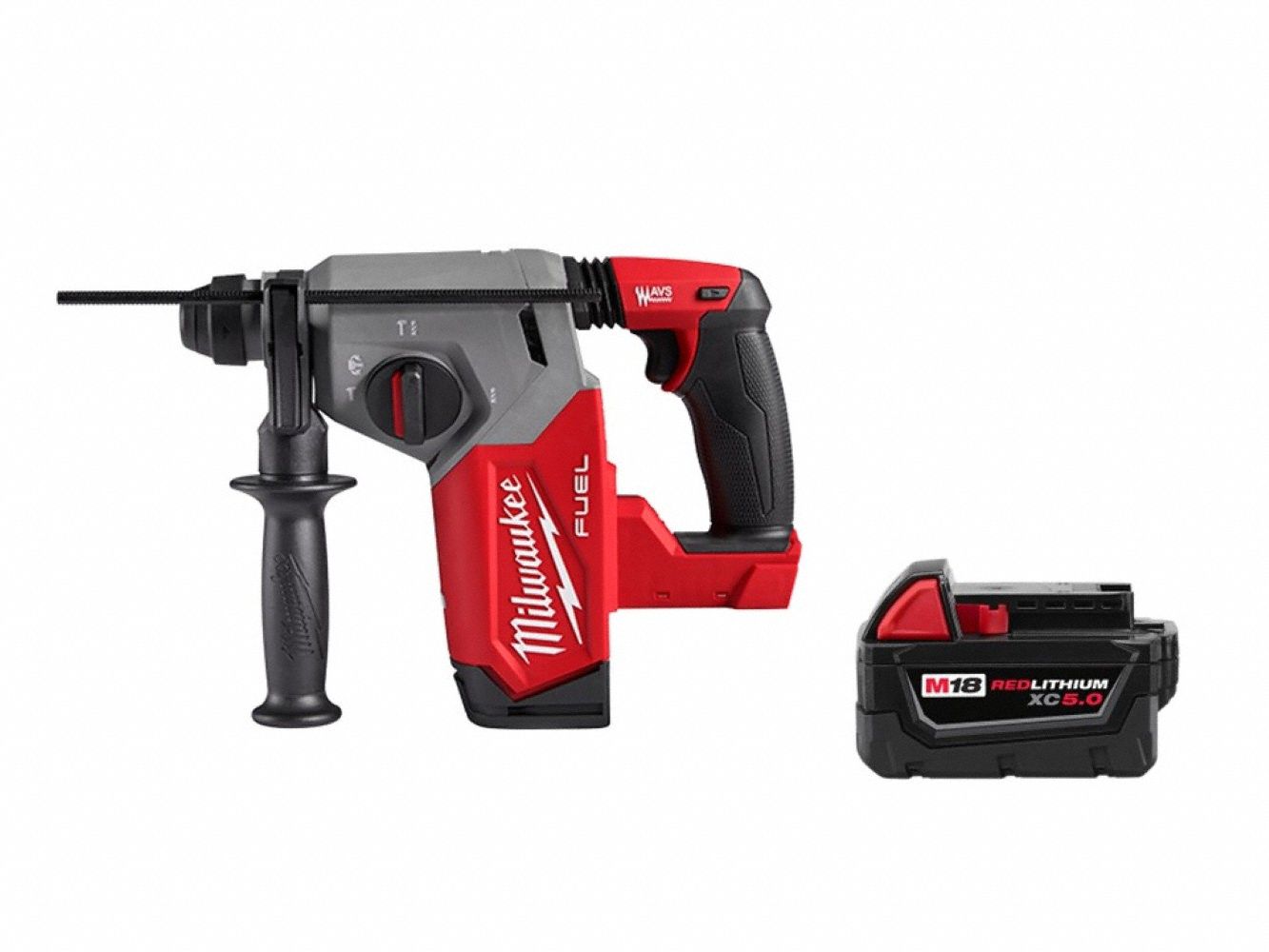 M18 FUEL 1 SDS Hammer + M18 XC5.0 Batt