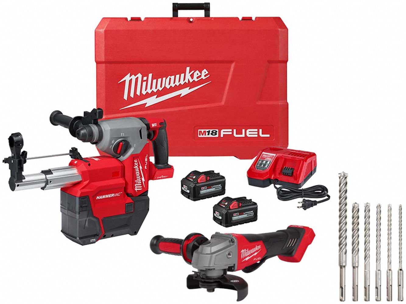 M18 FUEL Hammer + Grinder + MX4 6PC KIT