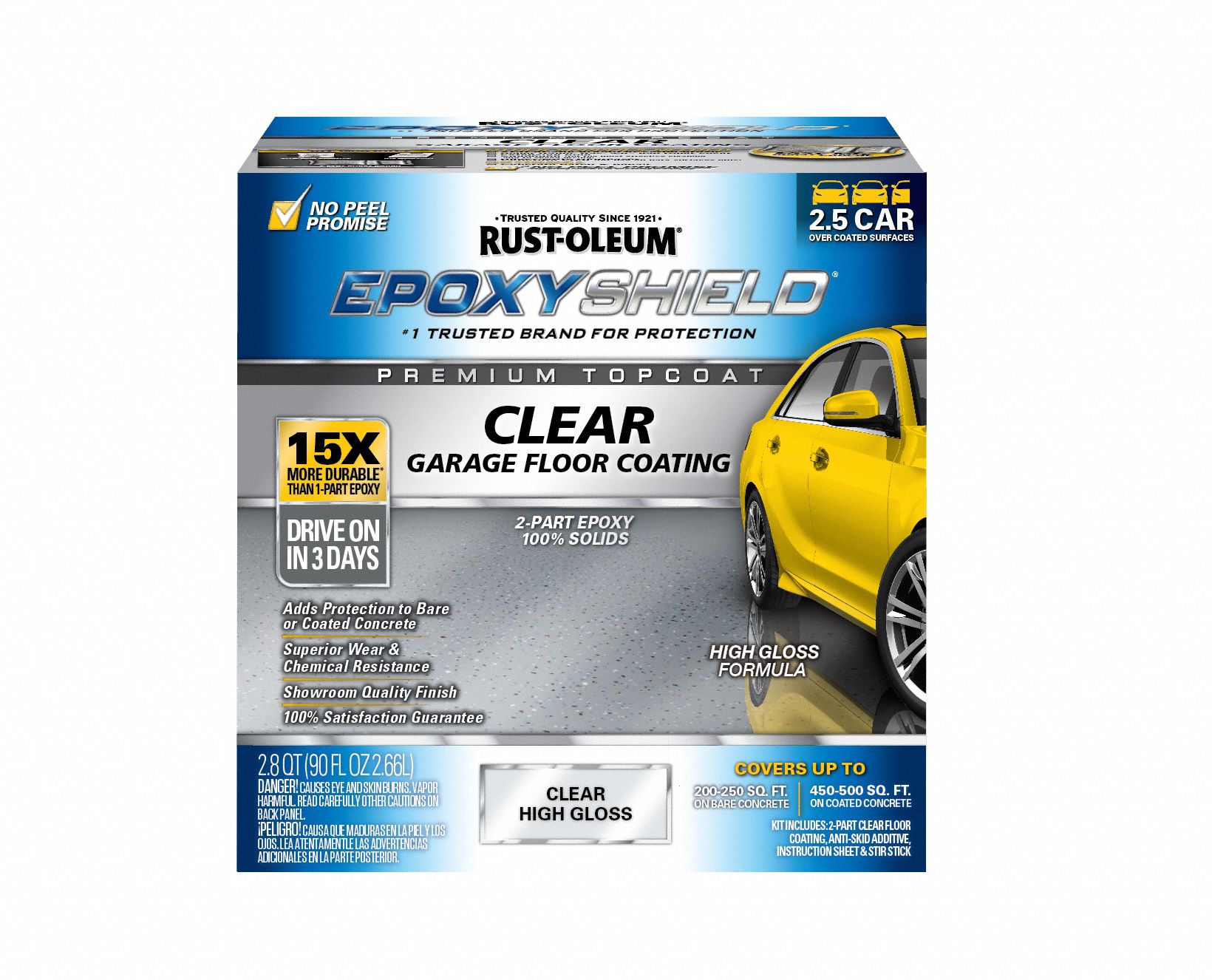 Floor Coating Kit: EpoxyShield, Epoxy Floor Coatings, Solvent, Amine Cured Epoxy, Clears