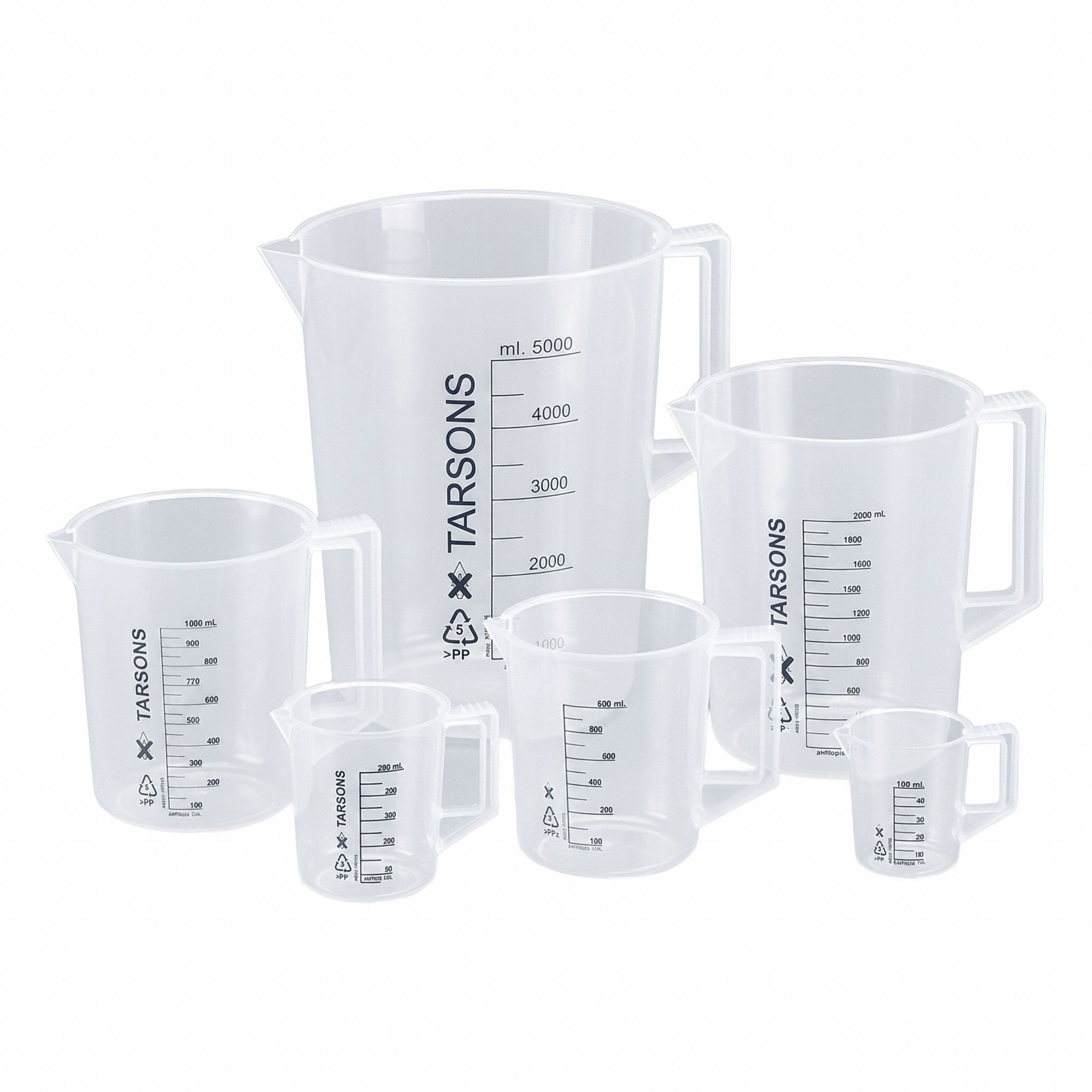 Beaker Plastic Colorless PK2