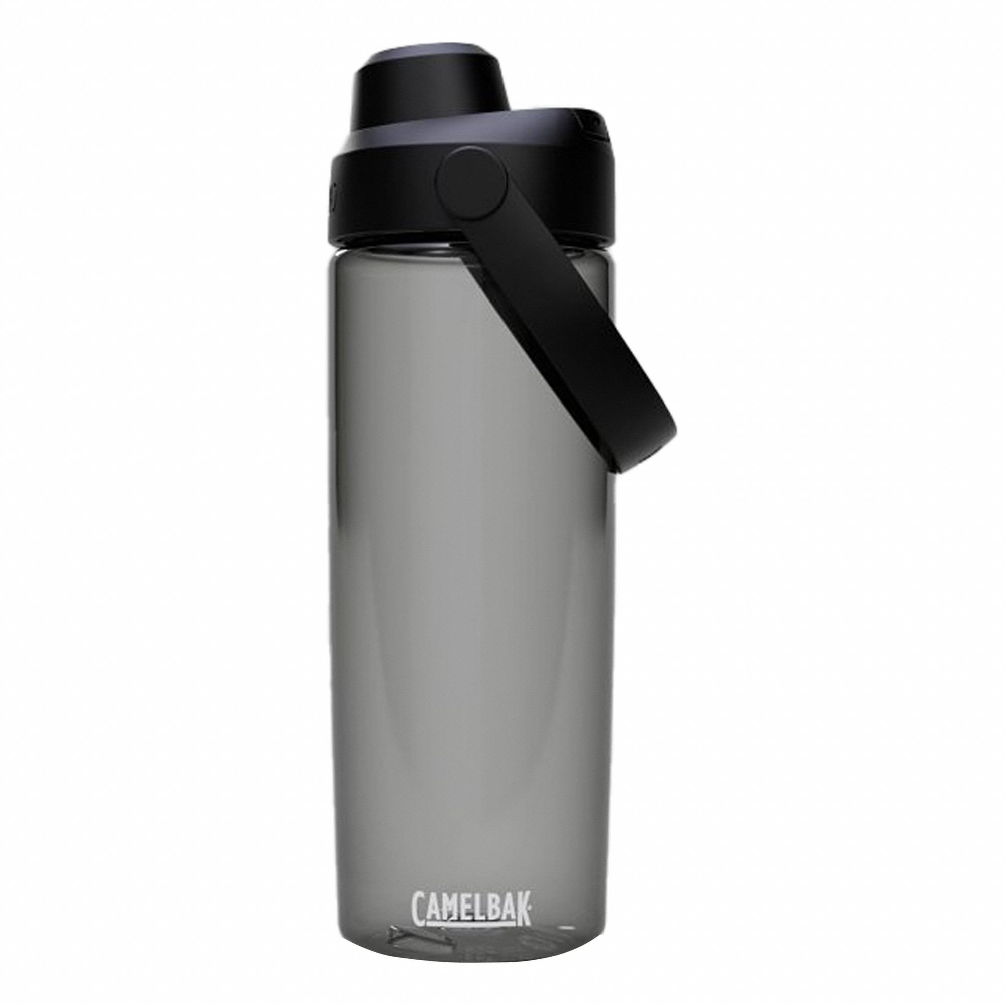 Bottle: 20 oz Capacity, Gray, Tritan™, Not BPA-Free, 6 in Overall Ht, 3 1/2 in Overall Dia