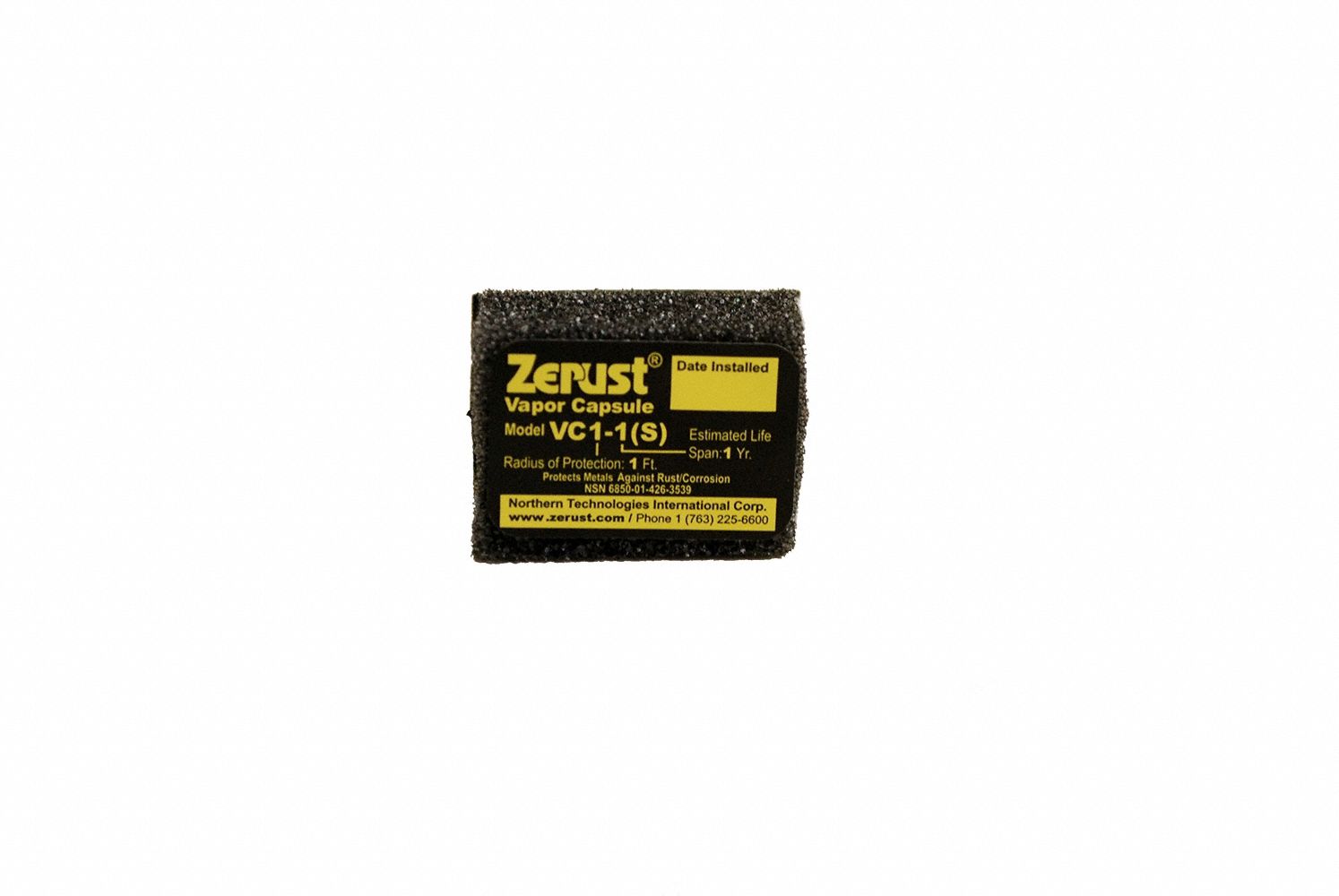 Emitter Pad: 1 in Wd, 1 1/4 in Lg, 4 cu ft Area Protected, 50 Pads per Case, 3/4 in Thick, 50 PK
