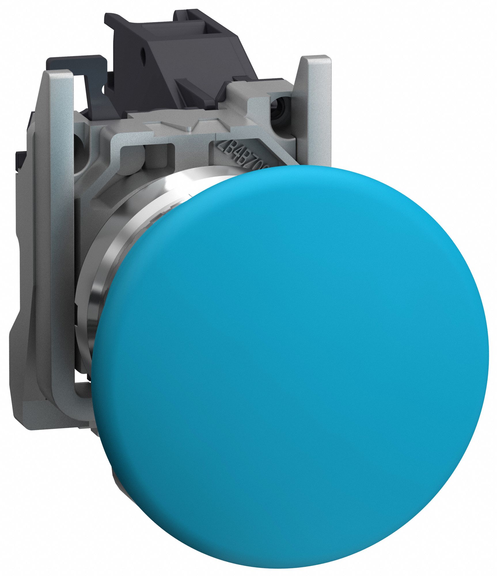 Mushroom Head Push Button: 22 mm, Metallic, Mushroom Head Profile, 1NO