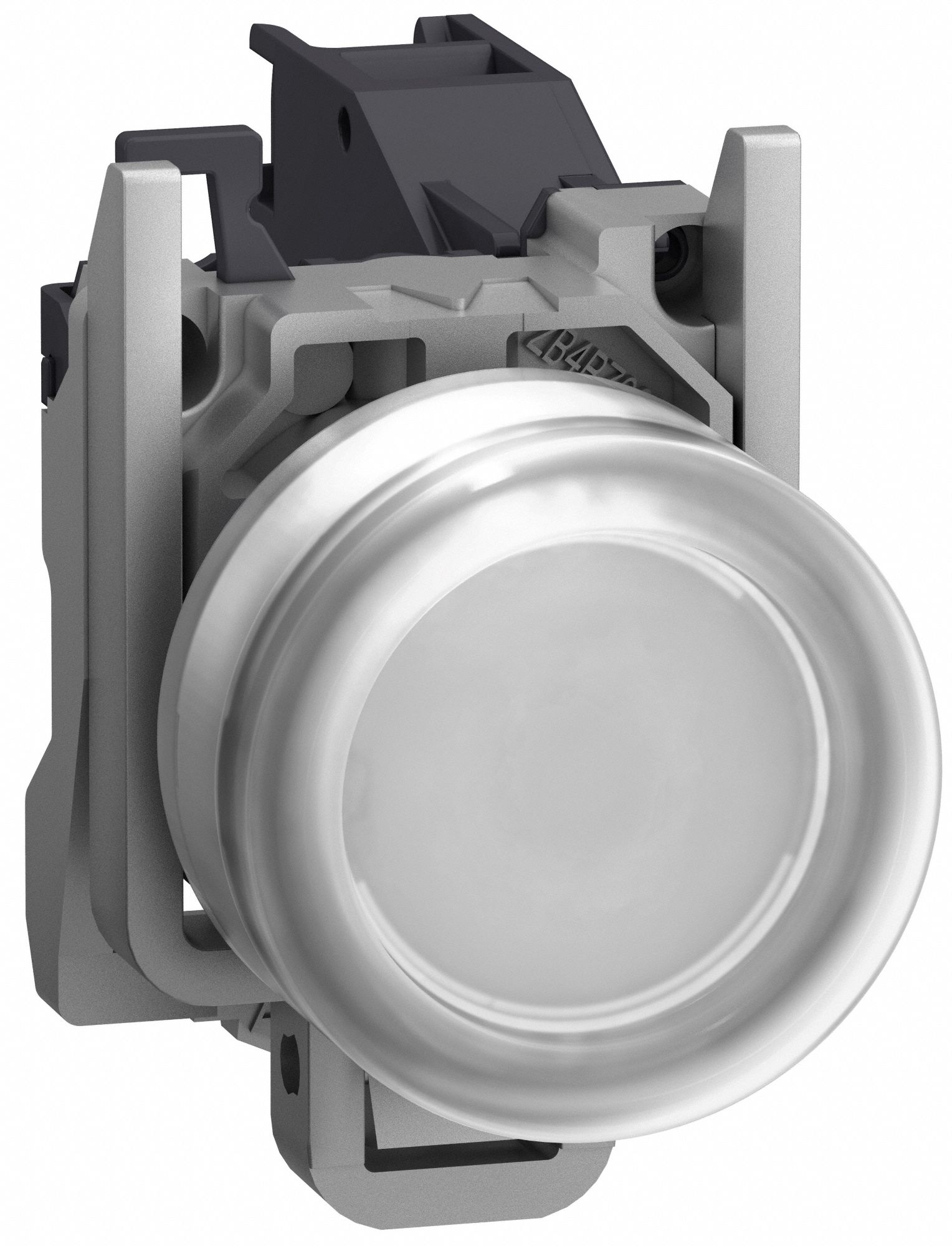 Flush Push Button Operator: 22 mm, Metallic, Flush Profile, 1NO