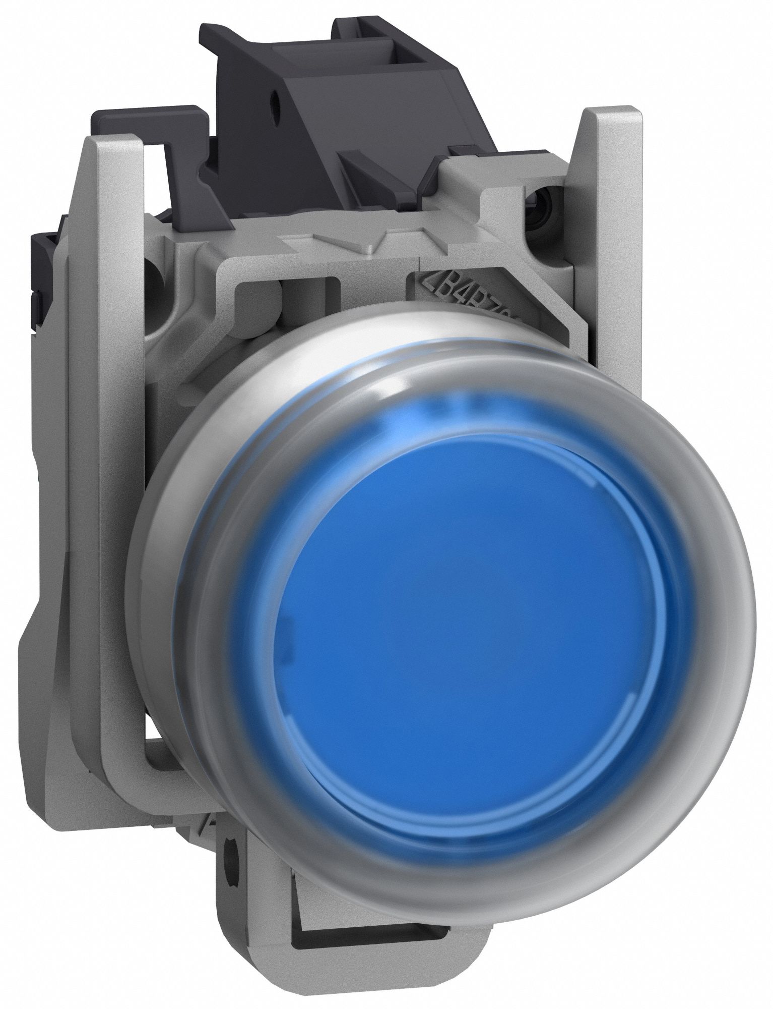 Flush Push Button Operator: 22 mm, Metallic, Flush Profile, 1NO