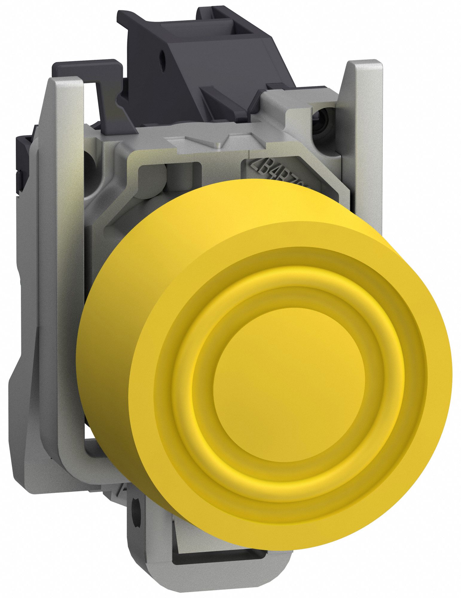 Flush Push Button Operator: 22 mm, Metallic, Flush Profile, 1NO