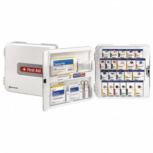 FIRST AID ONLY, 261 Components, ANSI/ISEA Z308.1-2021, First Aid Kit ...