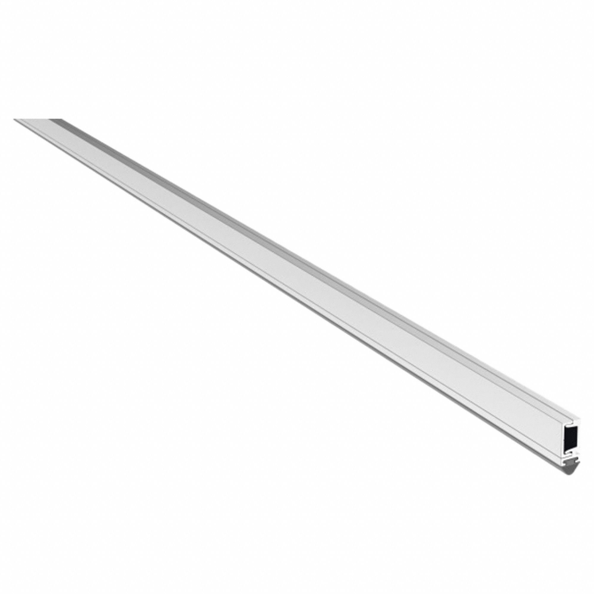 Door Weatherstripping: Looped Insert, Aluminum, 84 in Lg, 15/16 in Wd, Aluminum
