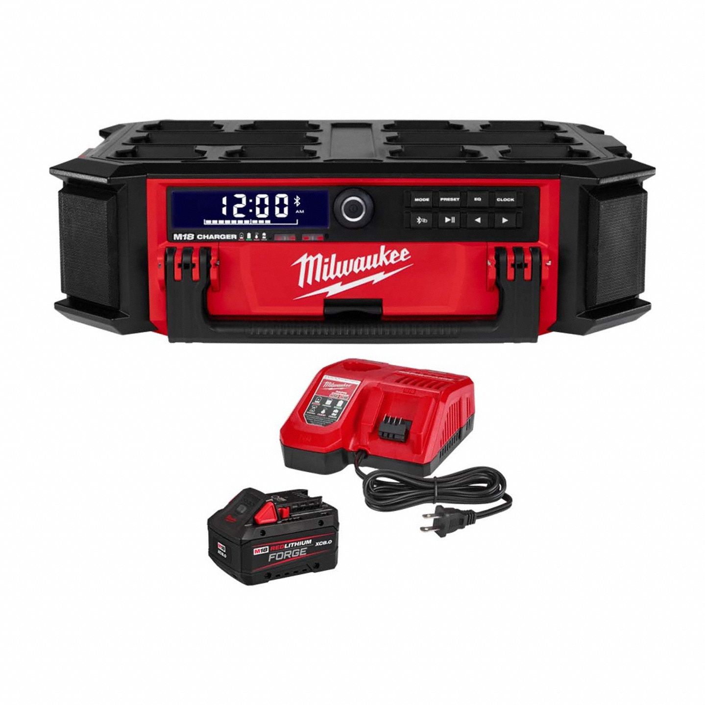 Radio Kit: Radio Kit, M18™, AM/FM/Auxiliary/Bluetooth®/USB, UL Listed, USB, 18V DC